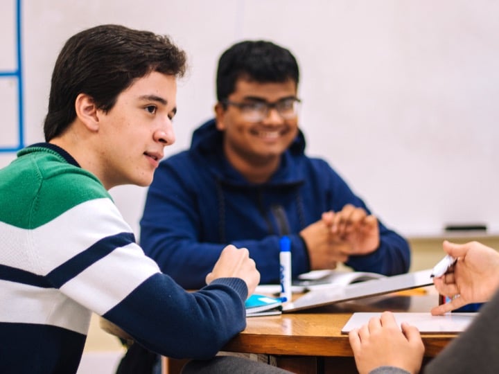 Students meeting together