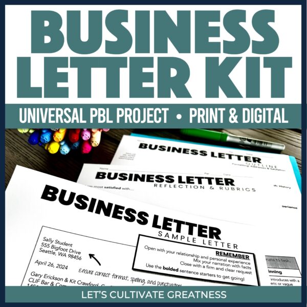 Business Letter Writing PBL Kit