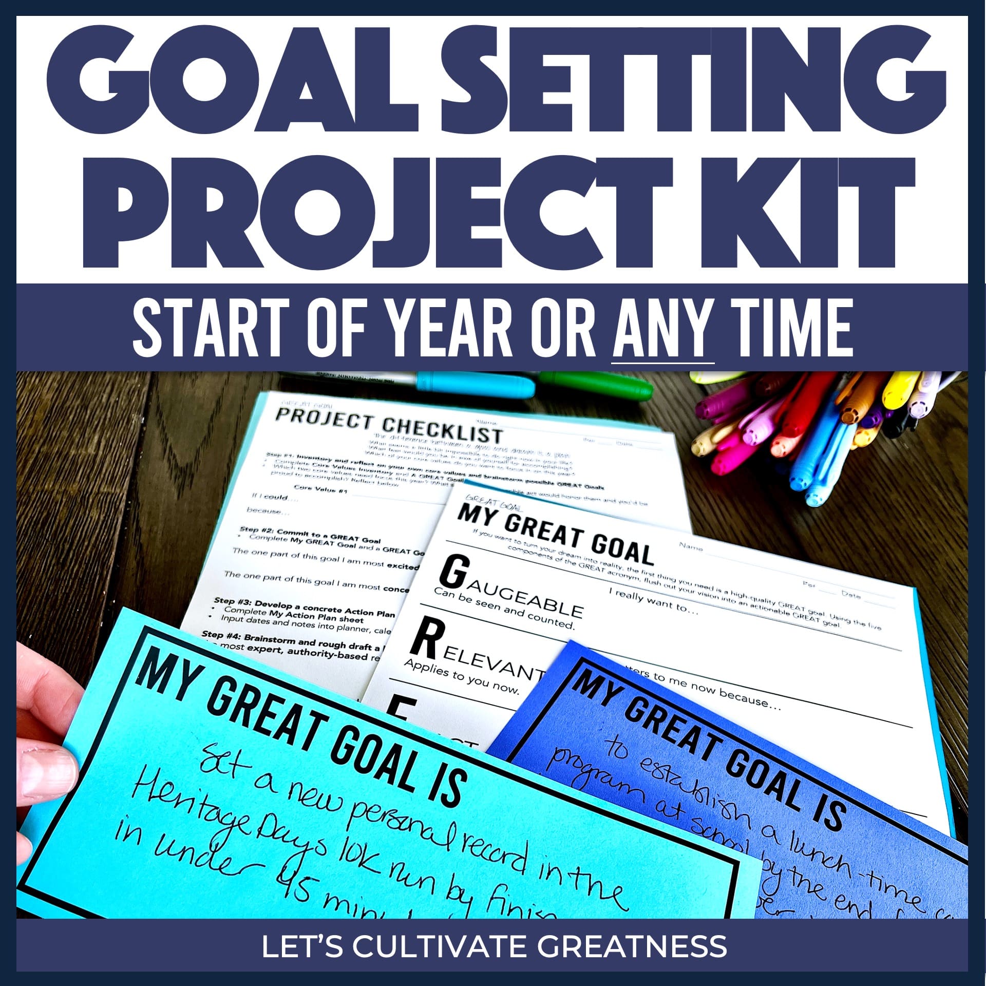 Back to School or New Year Goal Setting Activity Project Kit