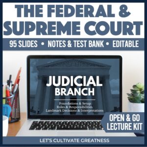 Judicial Branch Lecture & Notes Kit