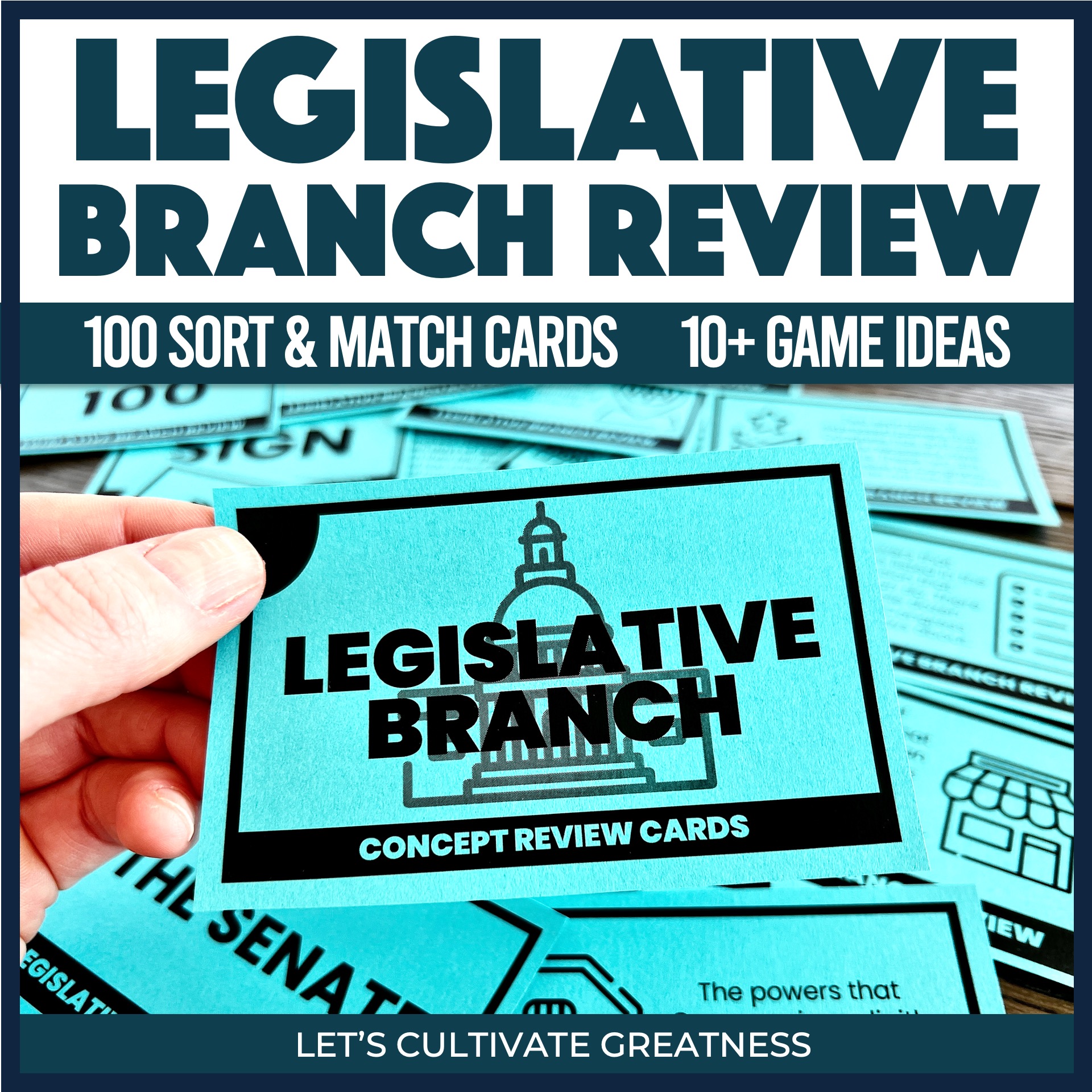 Legislative Branch Review Card Sort Kit