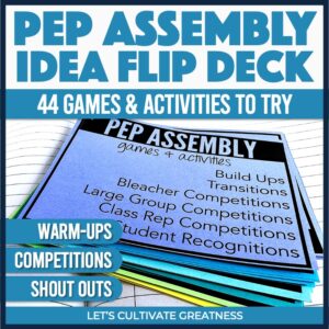 Pep Assembly Idea Flip Deck