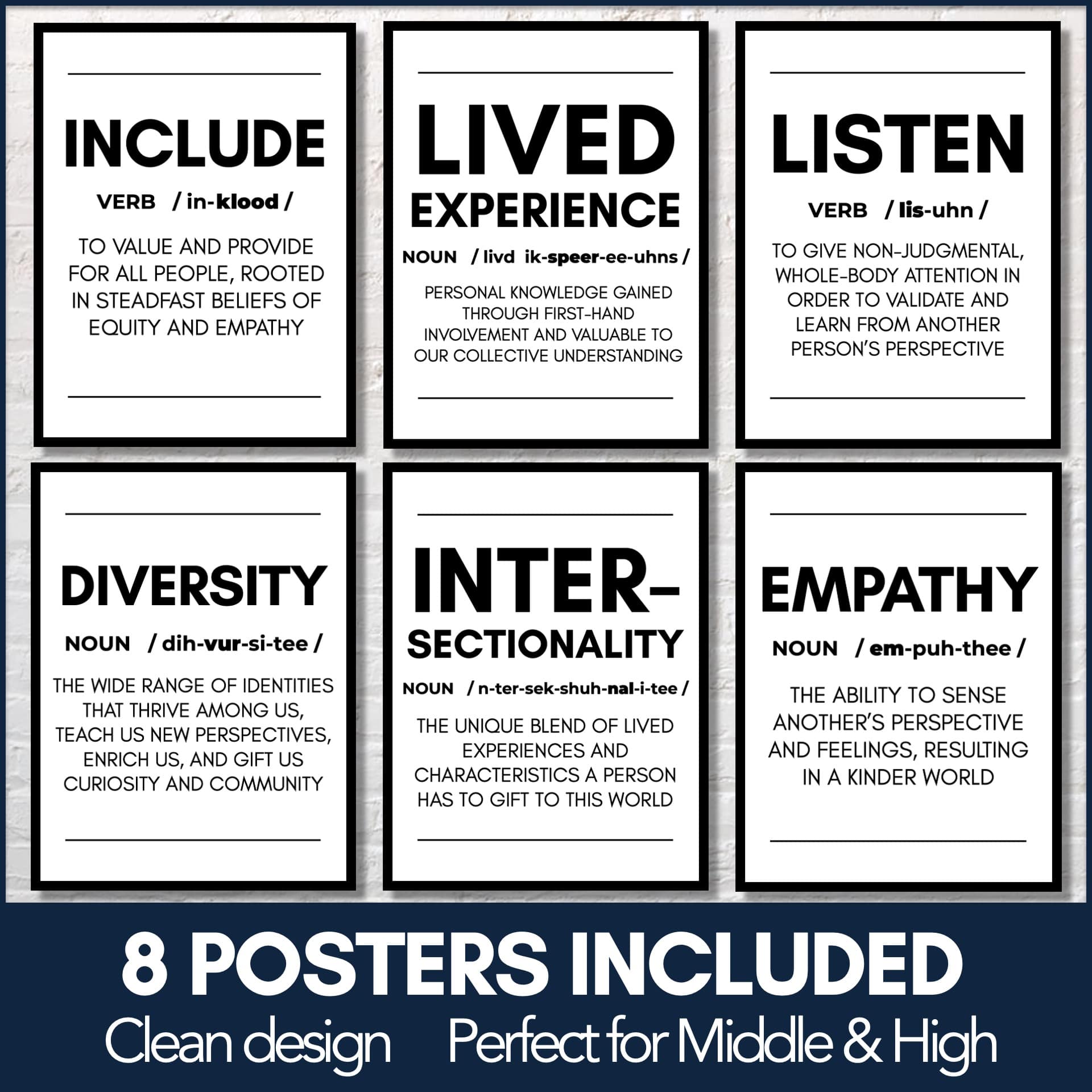 Diversity & Inclusion Concept Posters