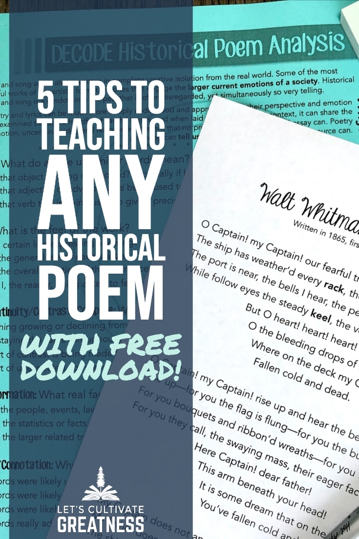 Teaching Poetry in U.S. History (Plus 11 Great Poems to Get Started!)