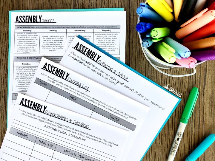 Collection of assembly planning forms