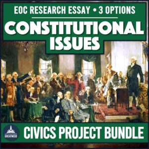 Constitutional Issues Research Essay Project Bundle