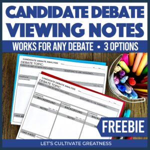 Candidate Debate Viewing Guide