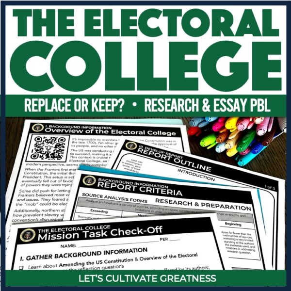 Electoral College Research Essay PBL