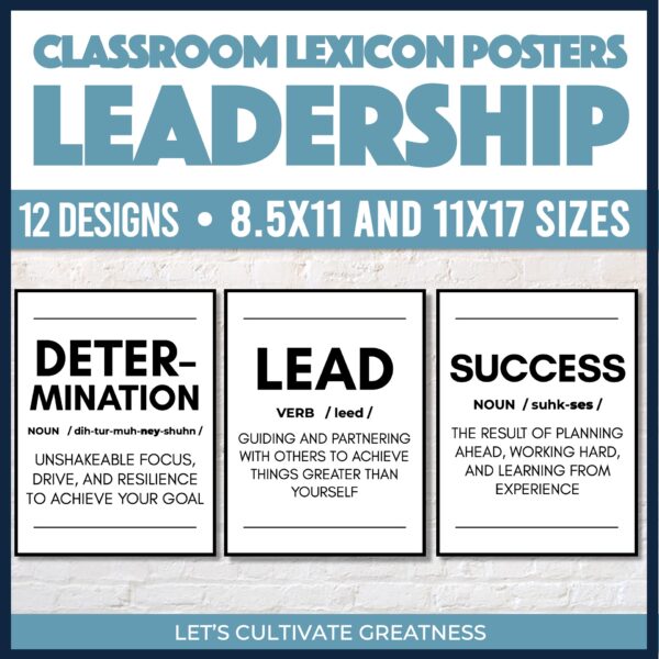 Leadership Key Concepts Posters