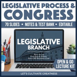 Legislative Branch Lecture & Notes Kit