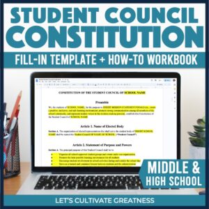 Student Council Constitution Template Kit