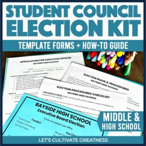 Student Council Election & Application Template Kit