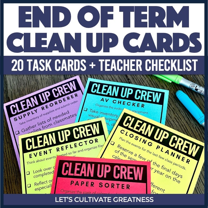 End-of-Year Clean-Up Card Kit