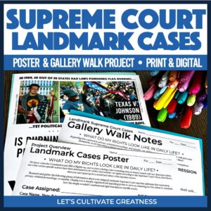 Landmark Supreme Court Cases Project Kit