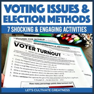 Voting Election Day Issues Turnout Lesson Activity