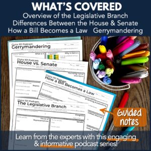 Legislative Branch Civics 101 Podcast Episode Guided Notes