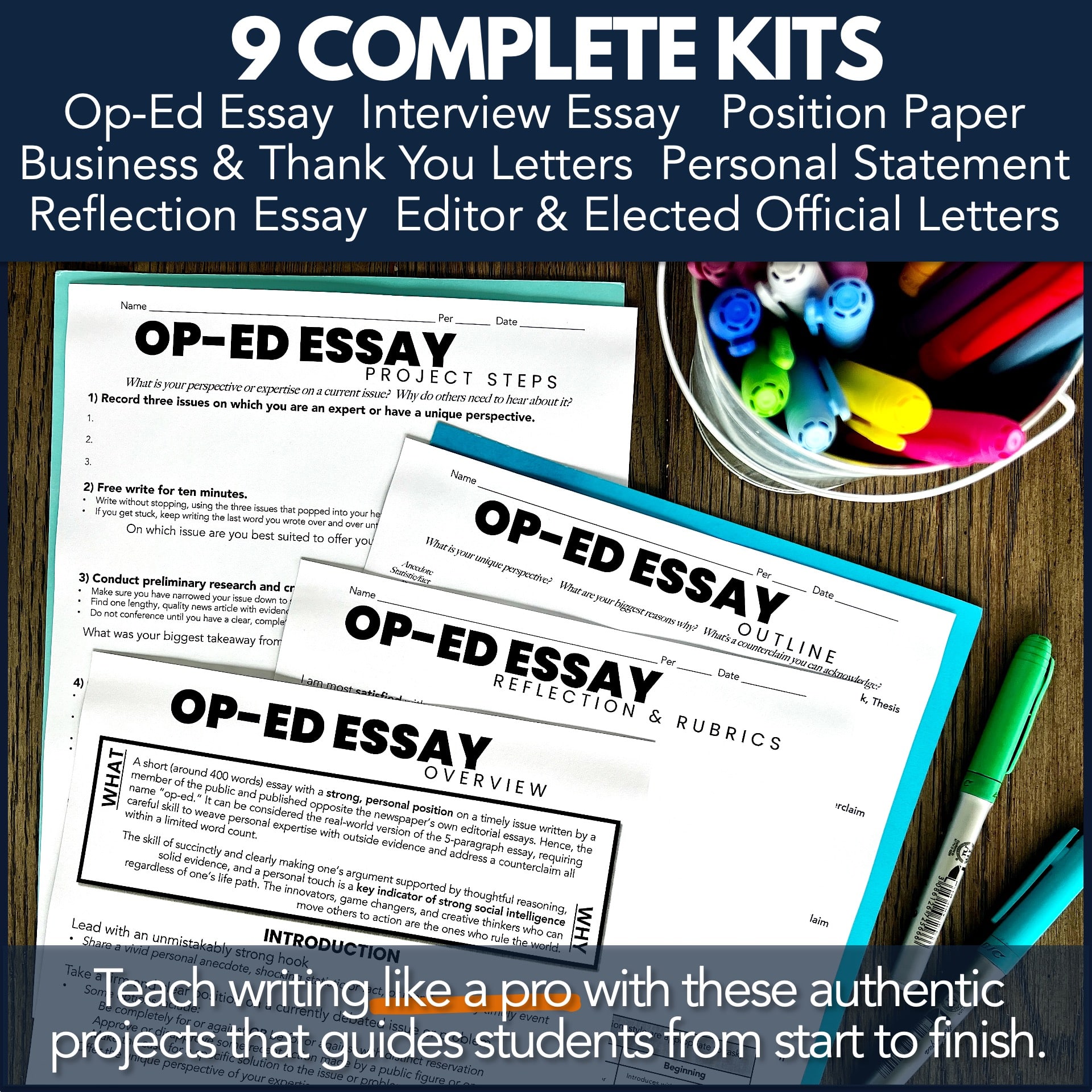 Essay & Letter Writing PBL Bundle