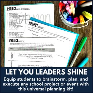 Student Council Project Planning Template Kit