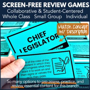 Executive Branch Review Card Sort Kit