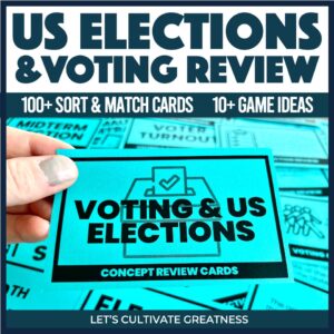 Voting & Elections Review Card Sort Kit