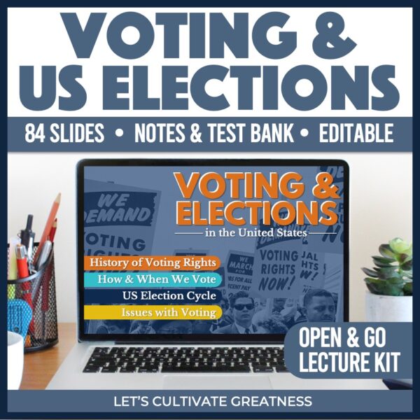 Voting & Elections Lecture & Notes Kit