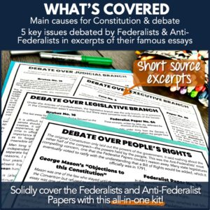 Federalist & Anti-Federalist Papers Kit