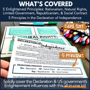 Declaration of Independence Activity Kit