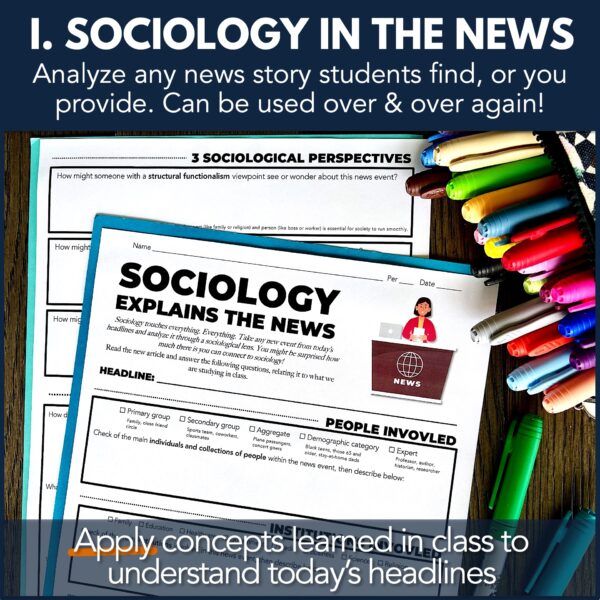 Sociology Sub Plan Activities 3-Pack - Image 2