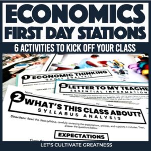 First Day Economics Stations Activity