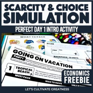 First Day Economics Activity