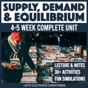 Supply, Demand, & Equilibrium Unit