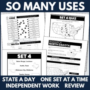 Learn the 50 U.S. States & Capitals Workbook