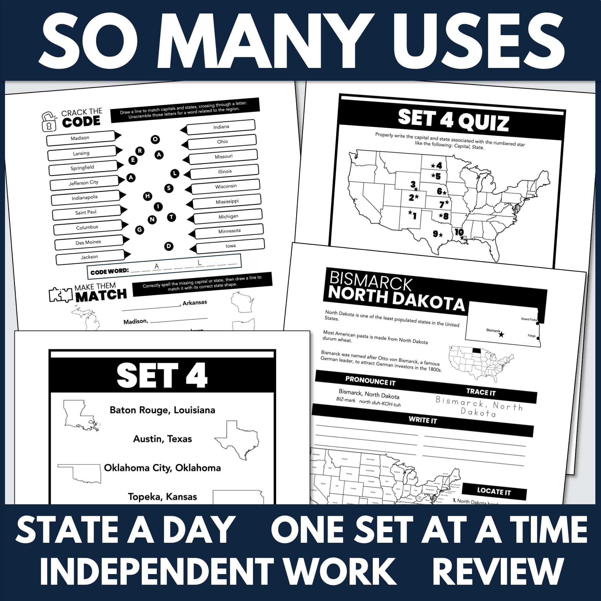 How to Teach the 50 States Activities