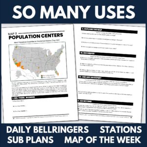 United States Geography Through Maps Workbook