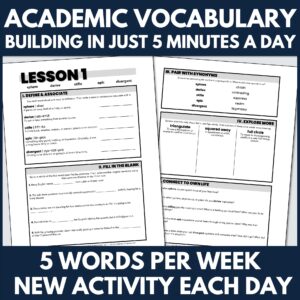 Speak Like a Scholar: Vocabulary Builder Workbook for Middle & High School, Volume 1