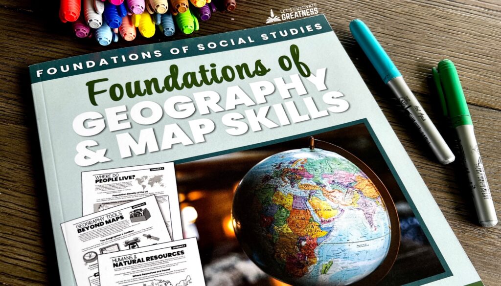 Homeschool geography curriculum workbook for upper elementary and middle school social studies