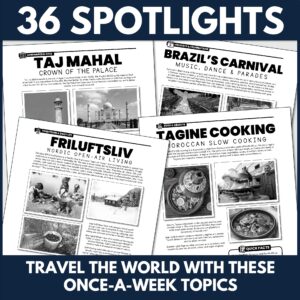 Holidays, Traditions, & Landmarks Around the World Workbook